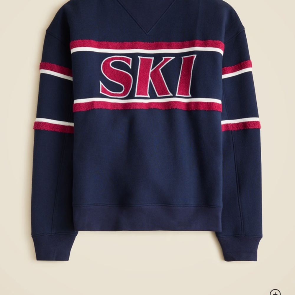 J. Crew Heritage fleece "Ski" graphic sweatshirt - Picture 3 of 4